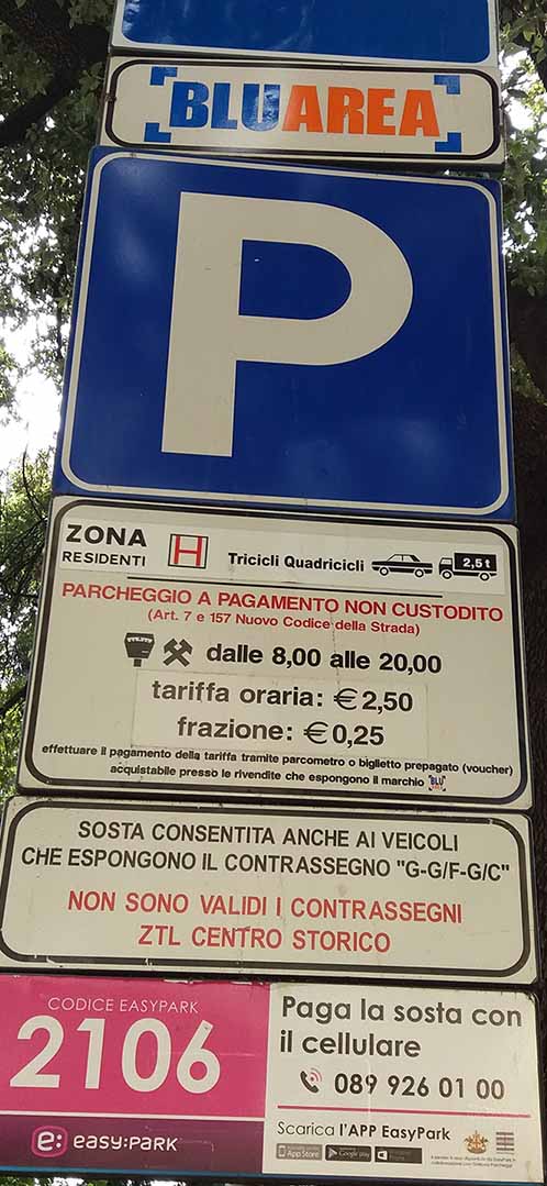 парковка в Генуе