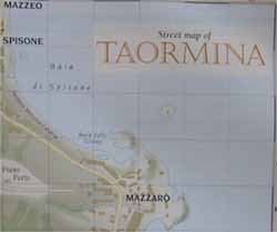 карта Таормины